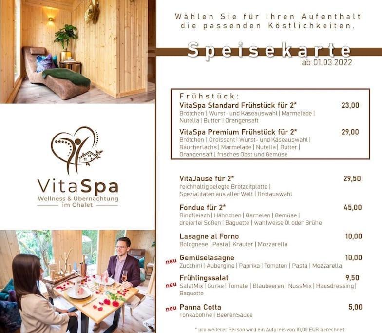 Chalet Vitaspa - Whirlpool & Sauna Privatspa Pegnitz Kültér fotó
