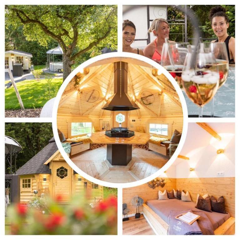 Chalet Vitaspa - Whirlpool & Sauna Privatspa Pegnitz Kültér fotó