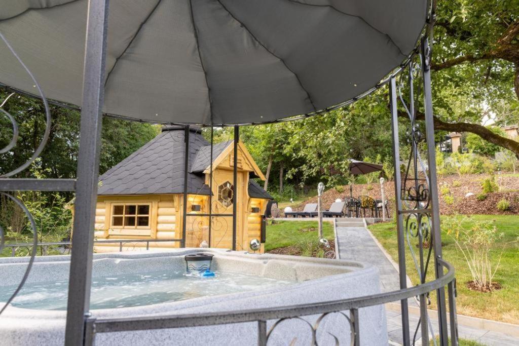 Chalet Vitaspa - Whirlpool & Sauna Privatspa Pegnitz Kültér fotó